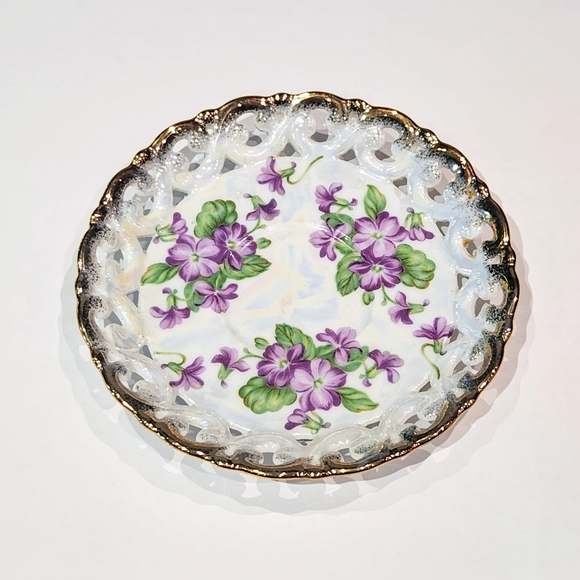 Shafford VTG pearlescent tea cup and Saucer. - Picture 8 of 9